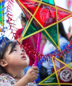 Đèn ông sao vui tết trung thu truyền thống 25/40/50cm